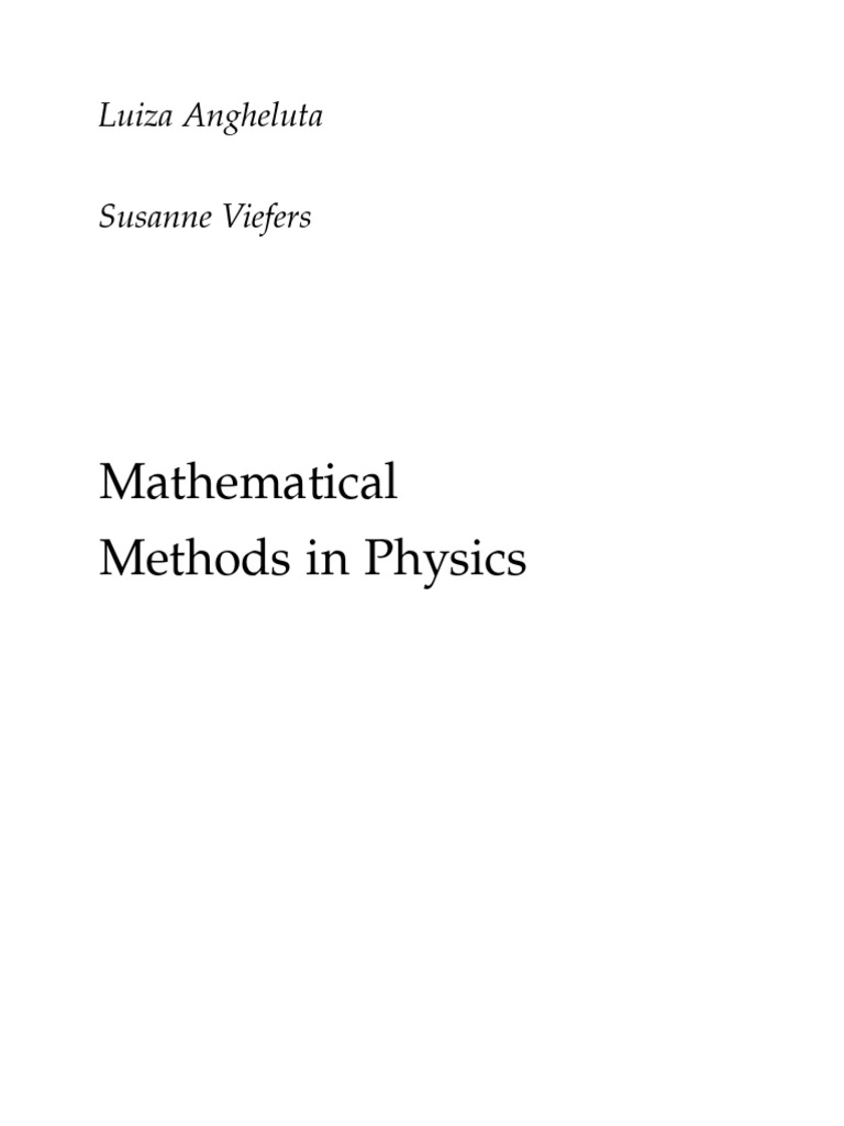 Fys3140 Compendium | PDF | Holomorphic Function | Complex Number
