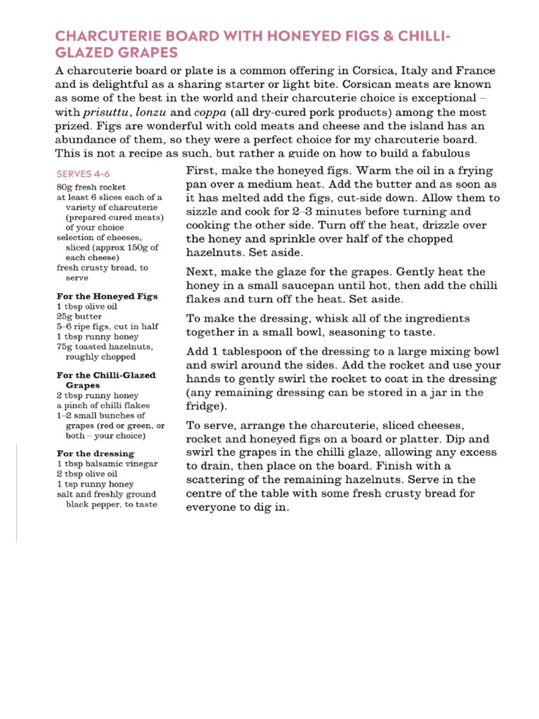 Ainsley Harriott's Corsican Charcuterie Board With Honeyed Figs and ...