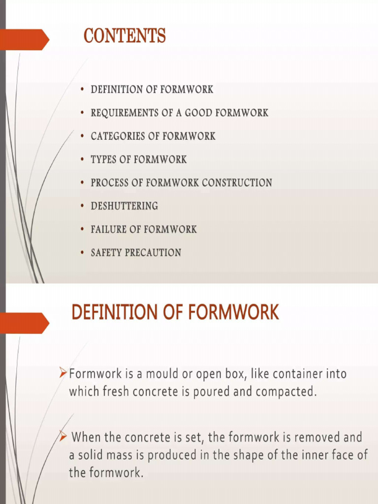 Unit-4 Form Work | PDF