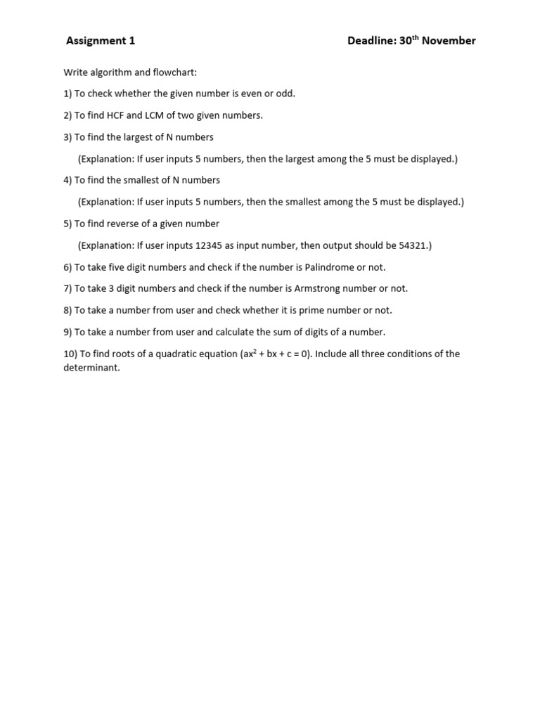C - Assignment 1 | PDF
