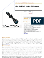 Nikon ProStaff 3-9 x 40 Black Matte Rifle Scope (BDC)