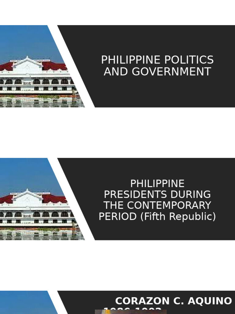 PHILIPPINE POLITICS AND GOVERNANCE Philippine Government | PDF