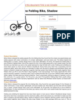 Dahon Speed Uno Folding Bike, Shadow