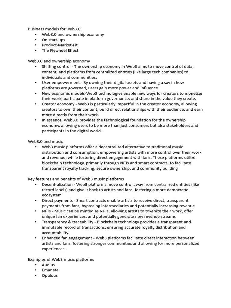 Web3.0 Notes Shared With Students 3009 | PDF | Venture Capital ...