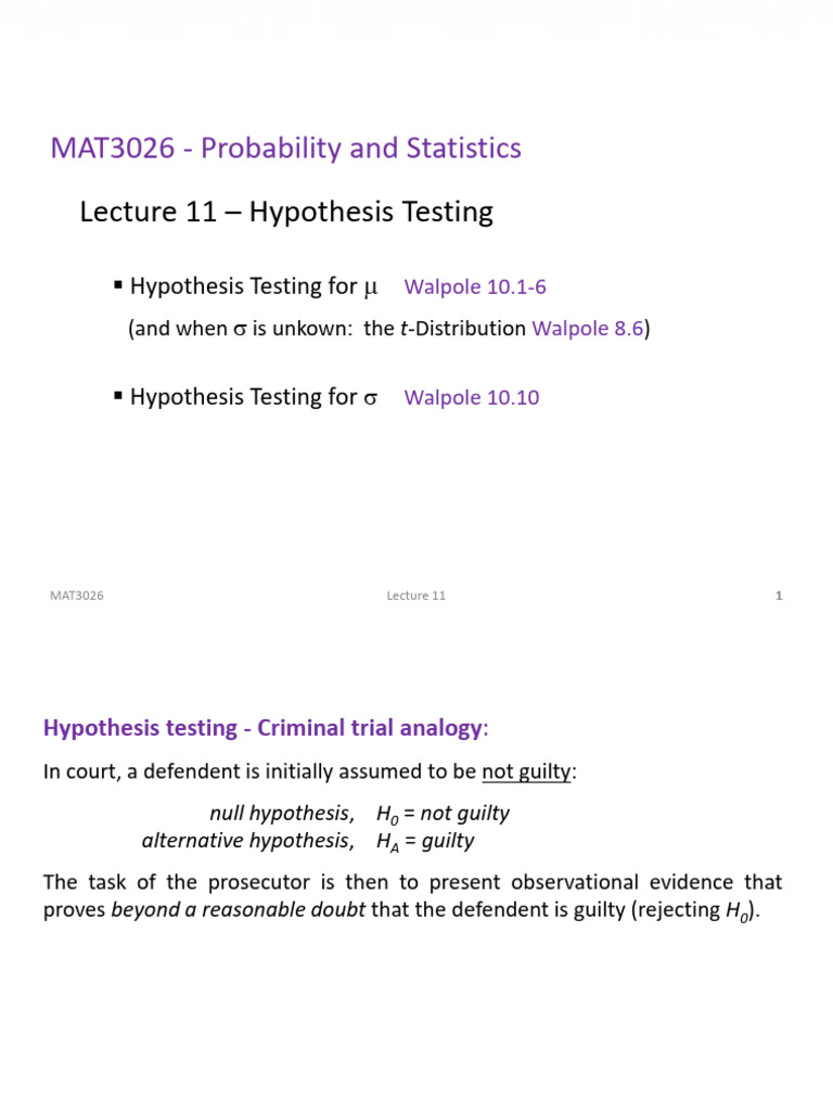 Hypothesis Testing and P-Value Analysis | PDF | P Value | Hypothesis