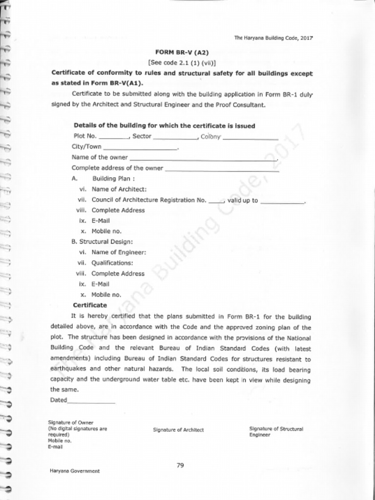 Form BR-V (A2) | PDF