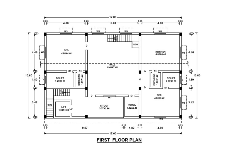 First Floor Plan Dimensions and Layout | PDF