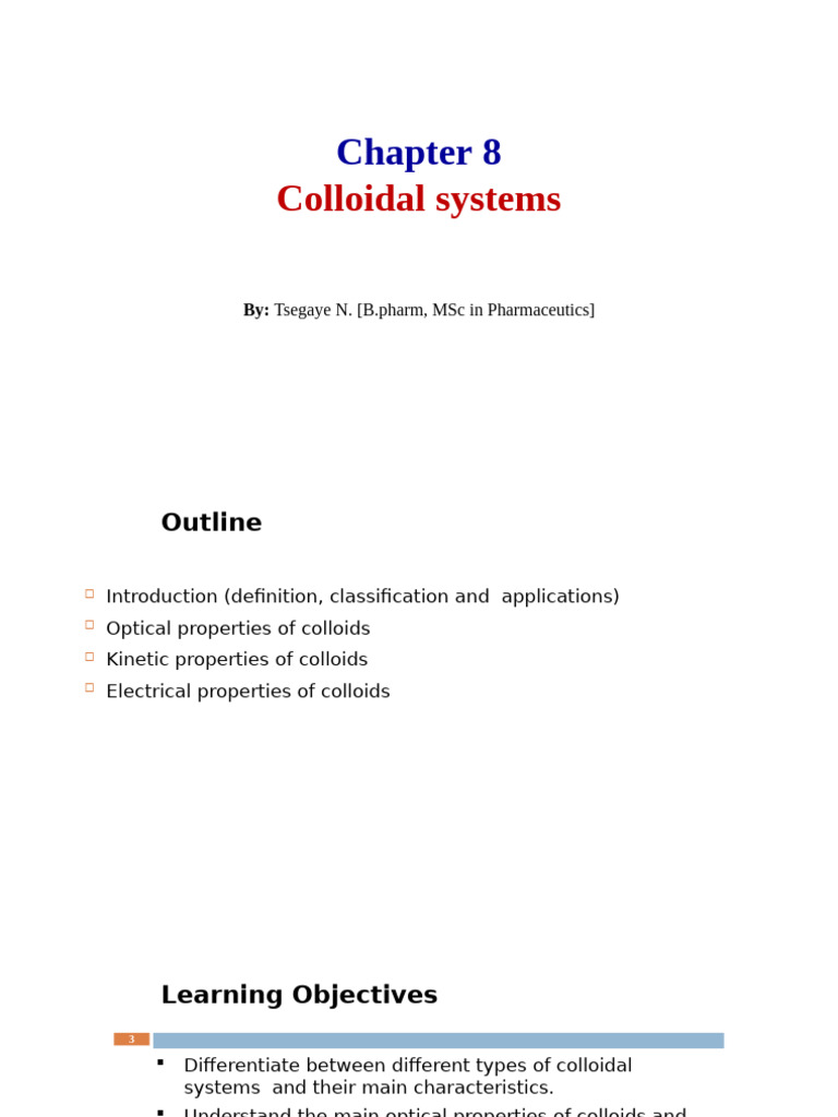 Colloidal Systems | PDF | Colloid | Electrophoresis