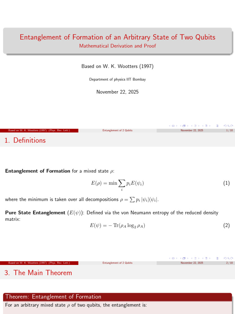 Entanglement of Two Qubits Explained | PDF | Quantum Entanglement ...