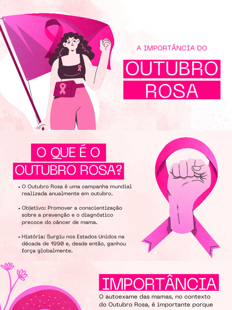 Outubro Rosa: Conscientização e Prevenção | PDF | Câncer de mama | Câncer