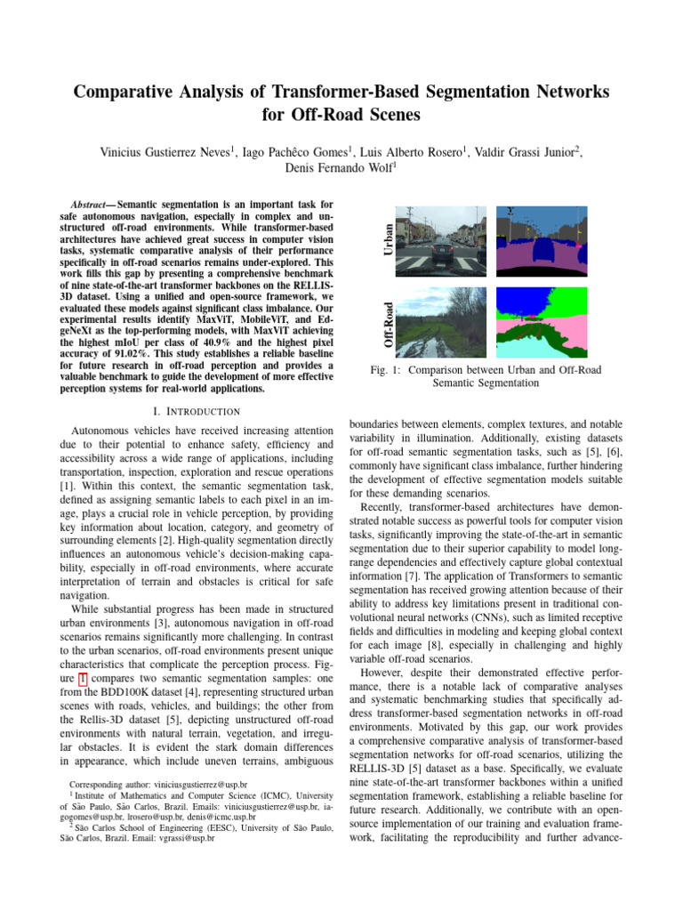 Transformer Segmentation for Off-Road Scenes | PDF | Applied Mathematics