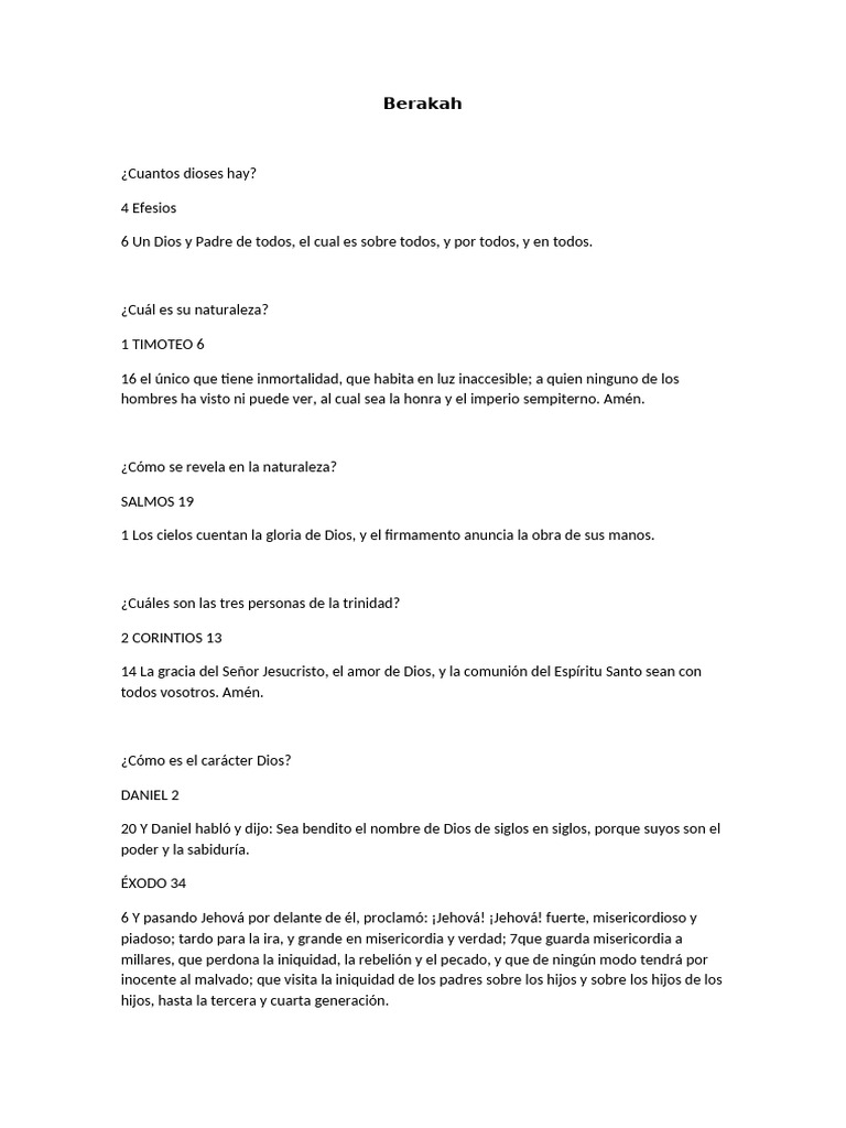 Naturaleza y Promesas de Dios en la Biblia | PDF | Cristo (título ...