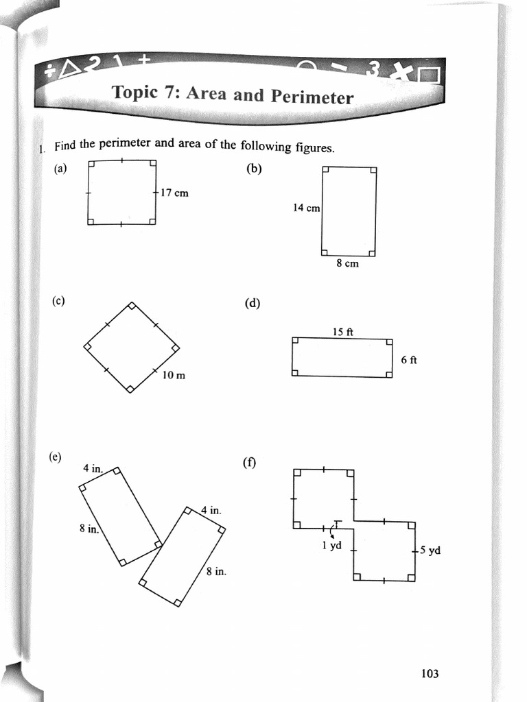 Area and Perimeter Calculations Guide | PDF | Area | Length