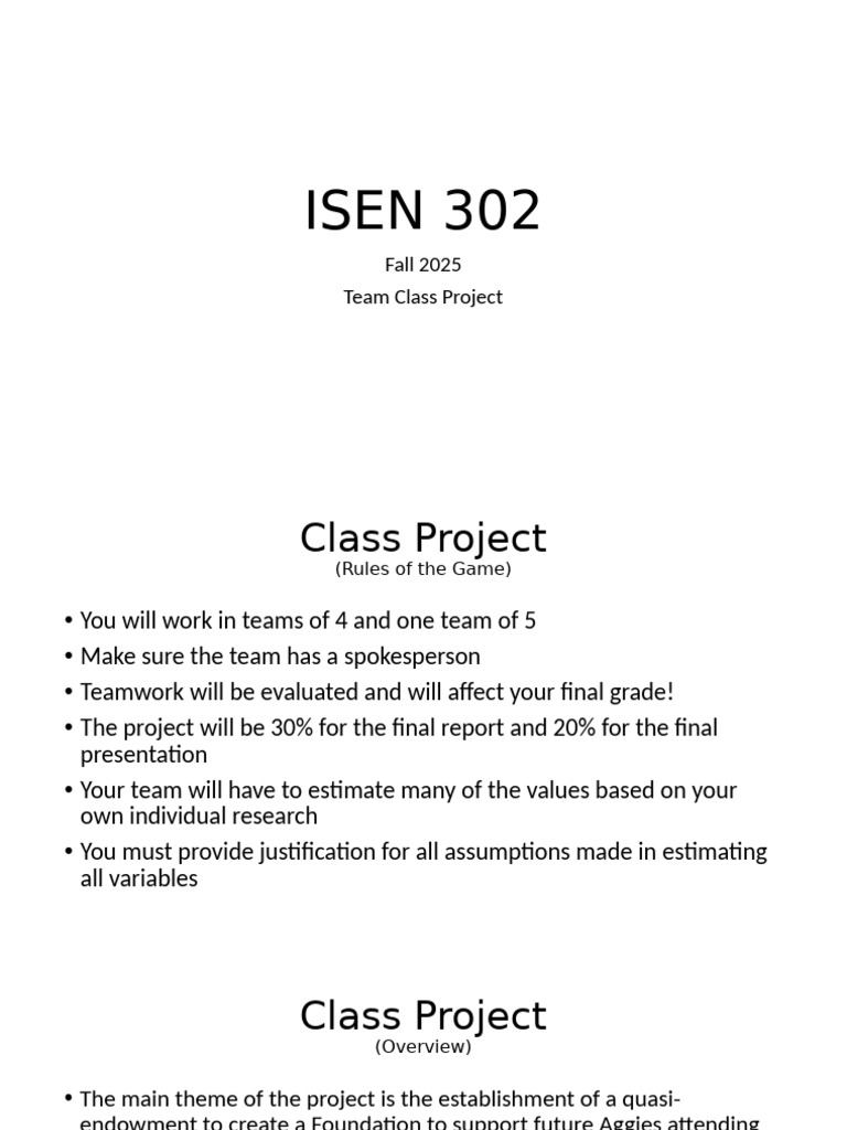 ISEN+302+Class+Project+Fall+2025+2025-11-18+%284%29 | PDF | Economics ...