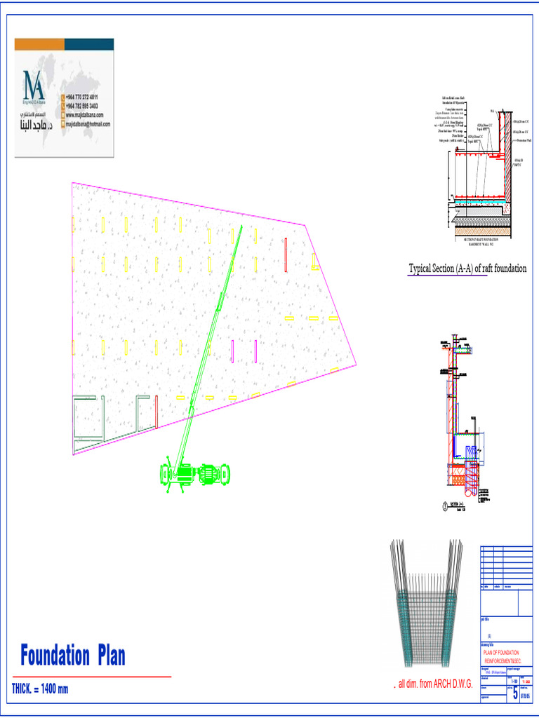 Foundation Reinforcement Plan Details | PDF | Materials | Civil Engineering