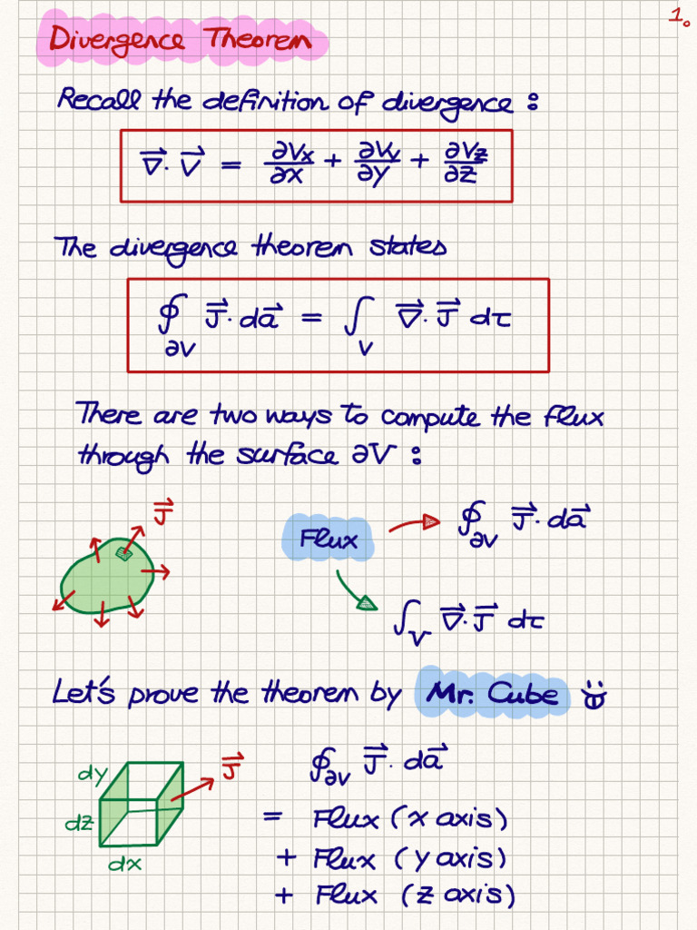 10820林秀豪教授應用數學入門筆記 V2 Divergence Theorem | PDF | Mathematical Analysis ...