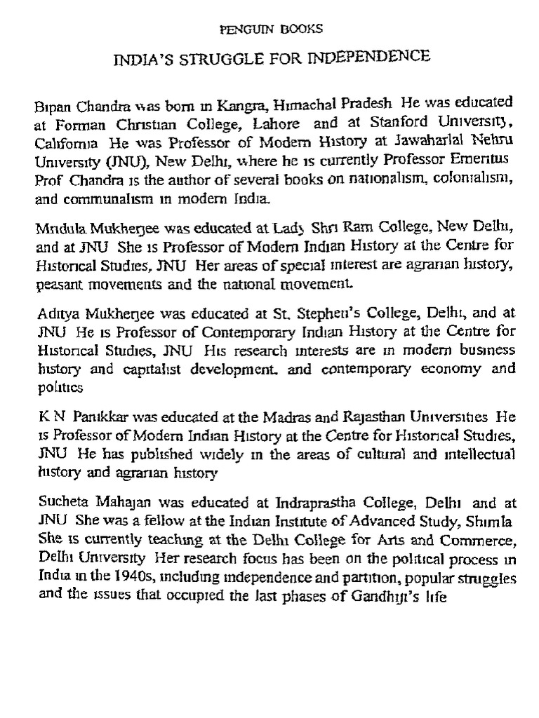 2015 119104 Indias Struggle For Independence Pdf