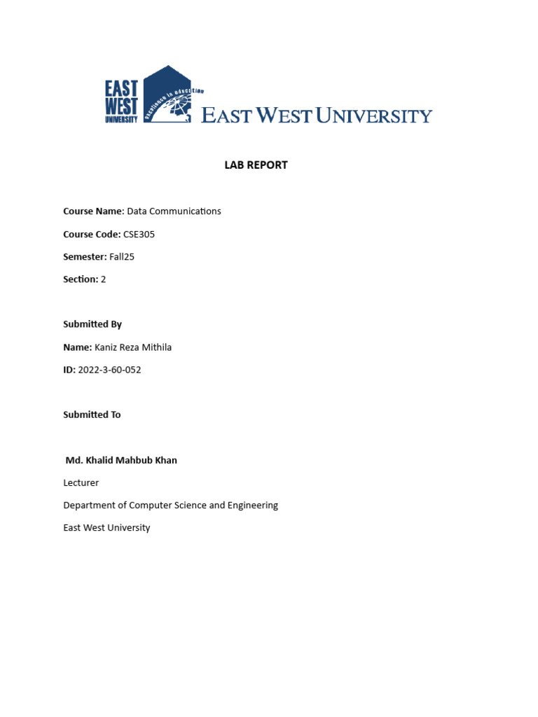 Class B IPv4 Network Lab Report | PDF | Ip Address | Computer Network