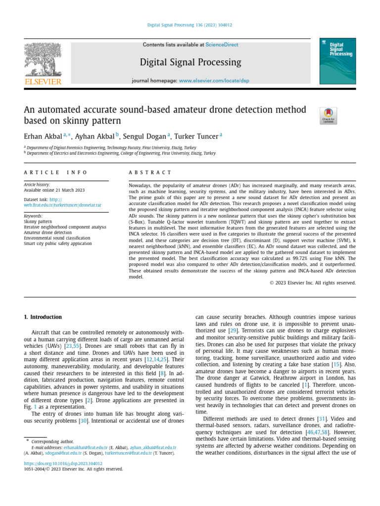 Automated Sound-Based Drone Detection | PDF | Unmanned Aerial Vehicle ...