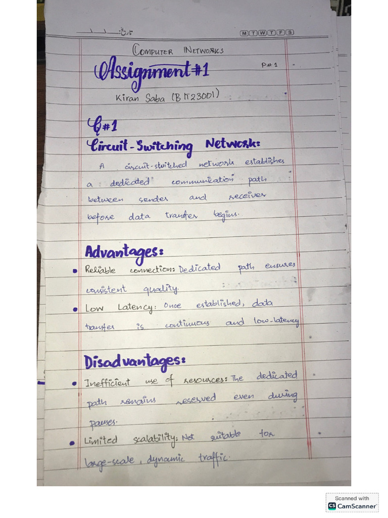 Computer Networks Assignment#1 | PDF