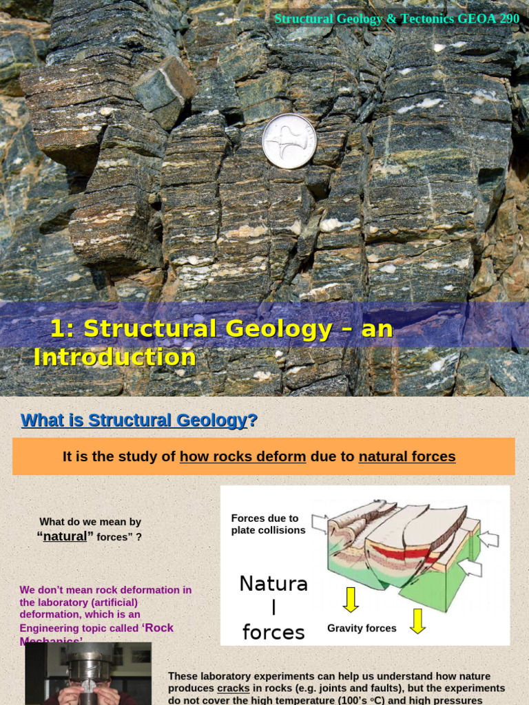 1Structlect#Introd New | PDF | Structural Geology | Geology