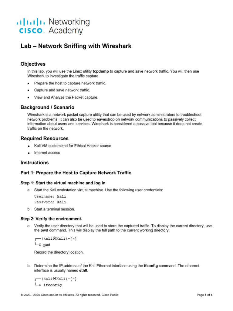 Network Sniffing Lab with Wireshark | PDF | Domain Name System ...