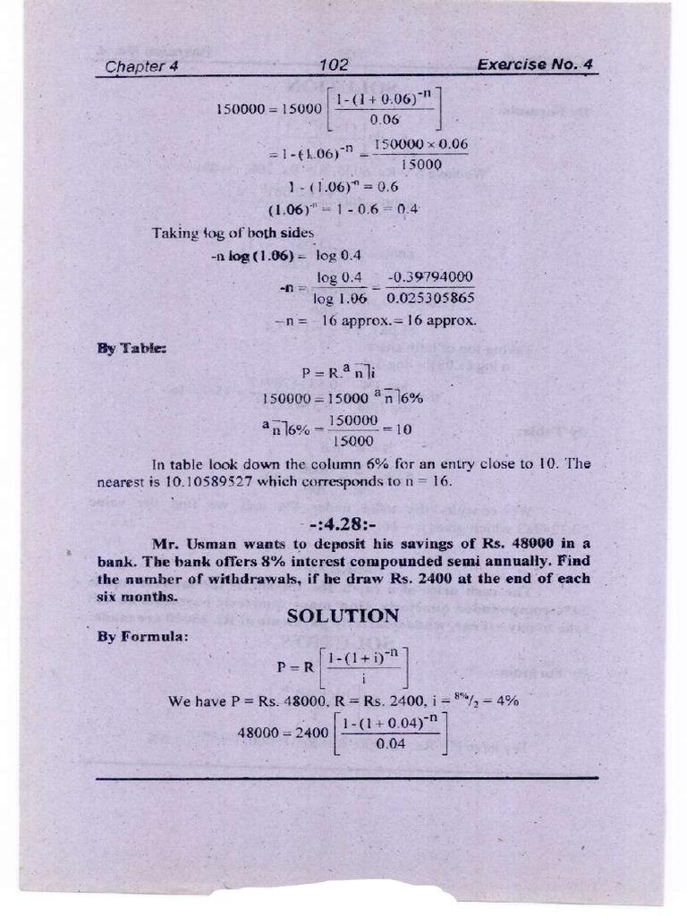 Business Mathematics CH 6 11th Class | PDF