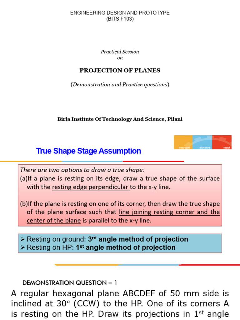Projection Techniques for Engineering Plans | PDF