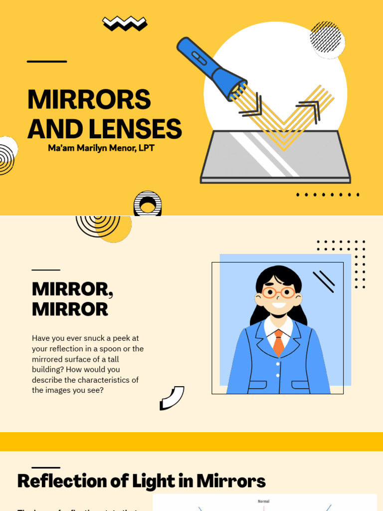 Q2 Lesson 3 Mirrors and Lenses | PDF | Optics | Glass Applications
