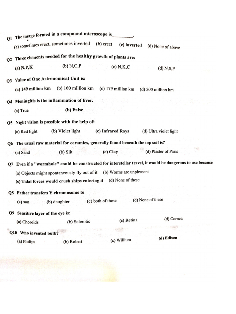 General Science Part I | PDF
