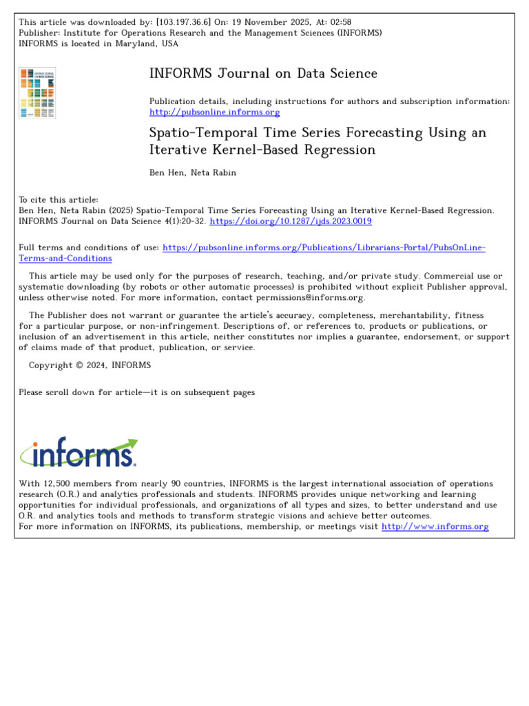 Hen Rabin 2024 Spatio Temporal Time Series Forecasting Using An ...