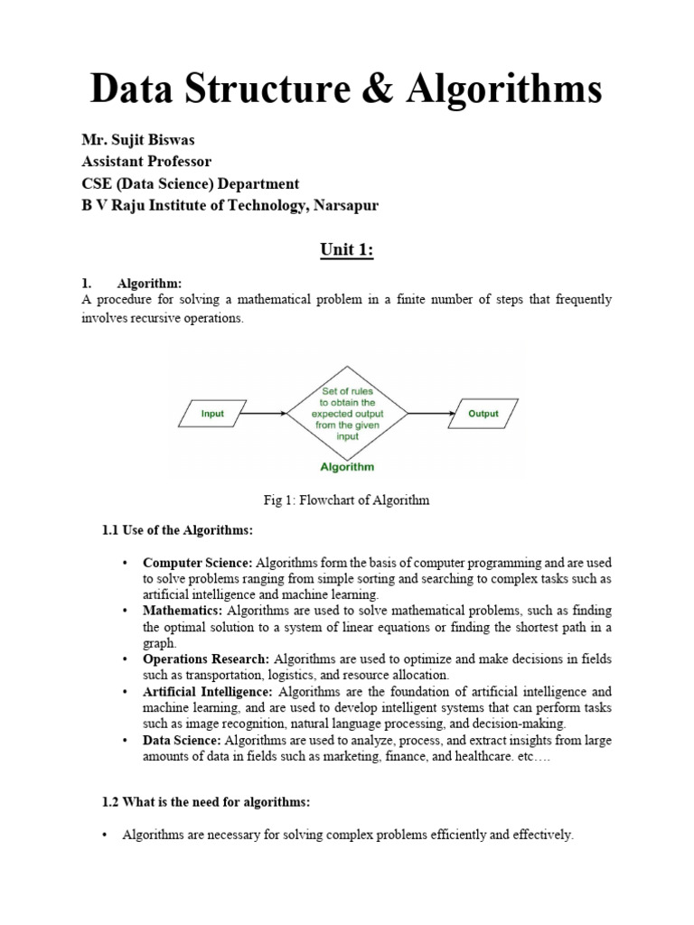 Understanding Algorithms and Their Properties | PDF | Time Complexity ...