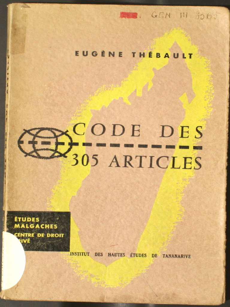 Code Des 305 Articles 1881 Ranavalona II | PDF