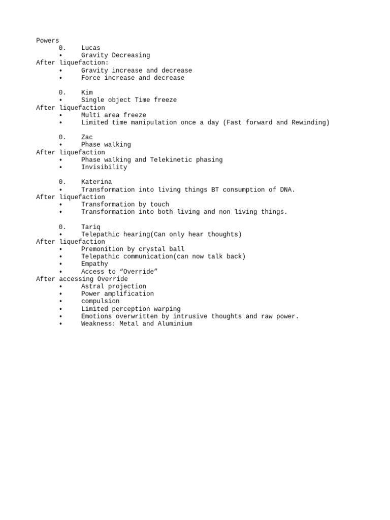 Powers | PDF