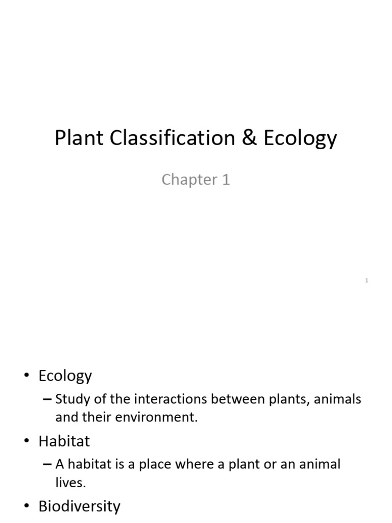 Plant Classification and Ecology Guide | PDF | Foods | Flowers