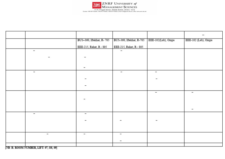 Class Routine Department of CSE, ITM, EEE for Spring-2024 Semester | PDF