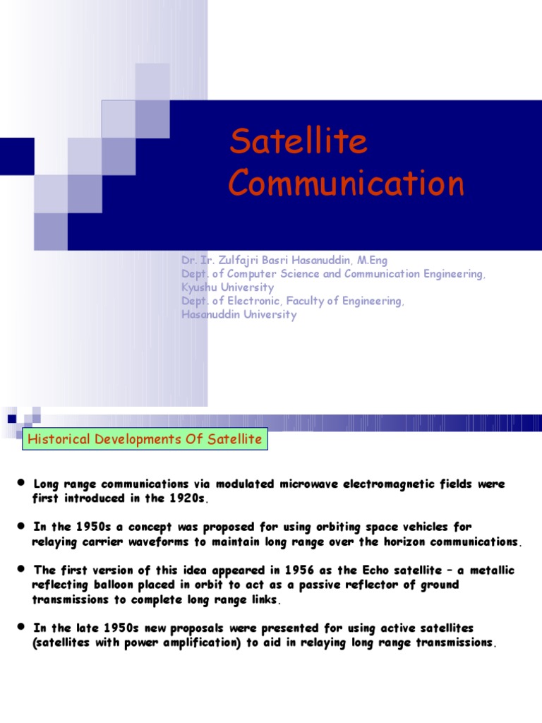 Satellite Communication Overview and ETS-VIII | PDF