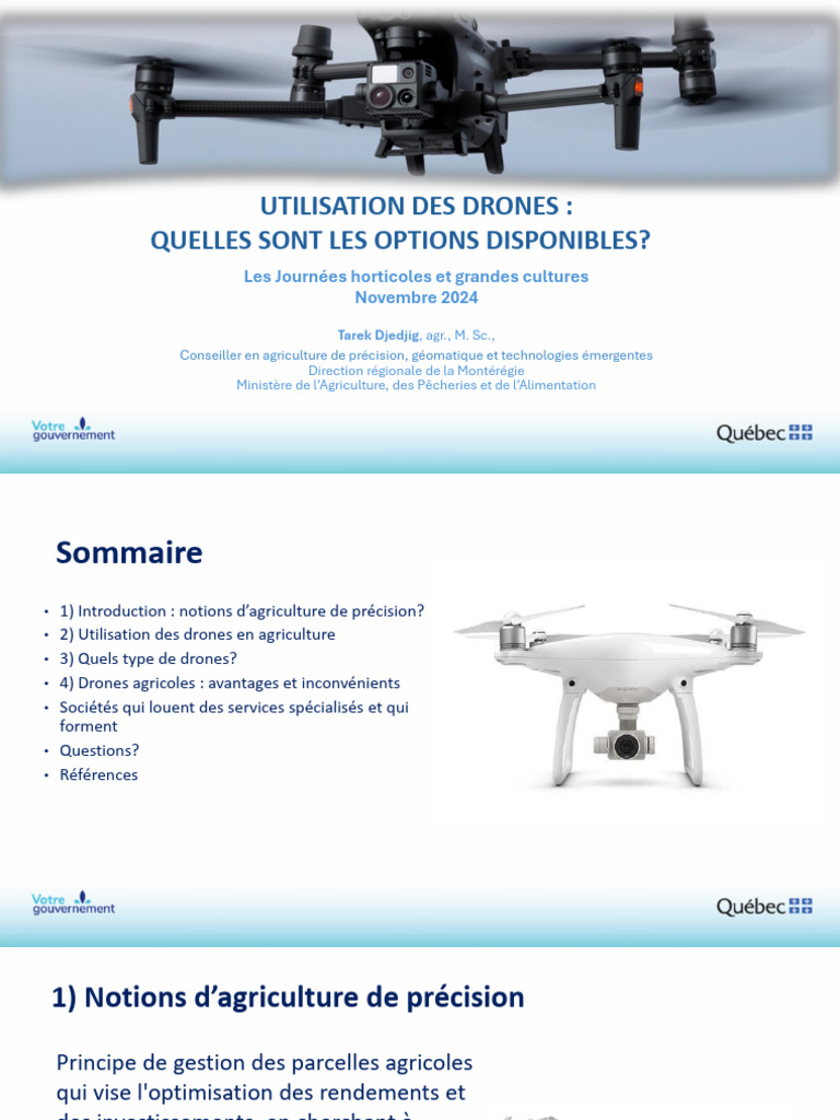 Options de drones en agriculture de précision | PDF | Drone | Agriculture