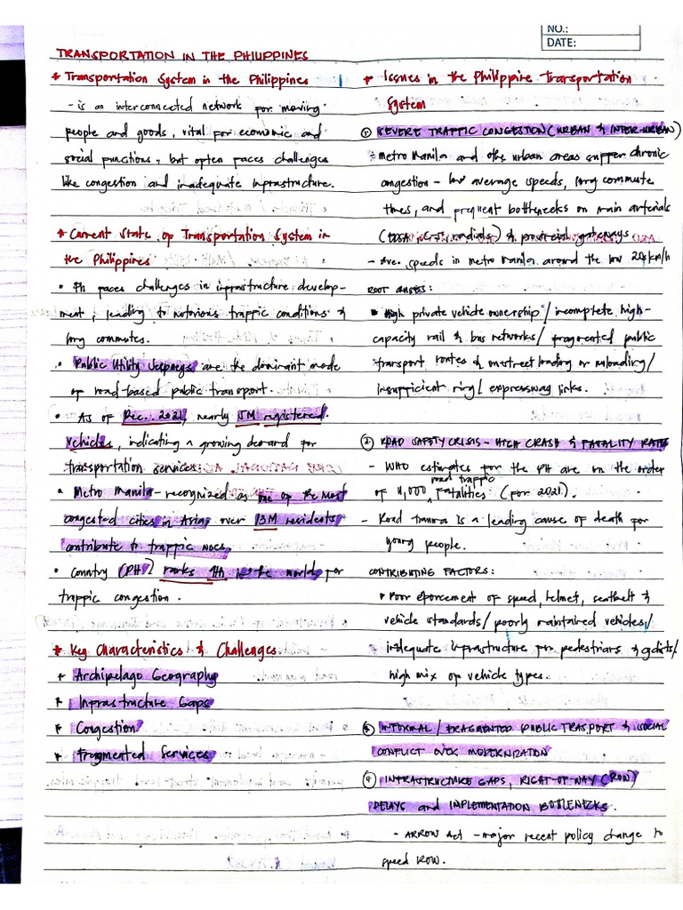 Transpo Reviewer | PDF