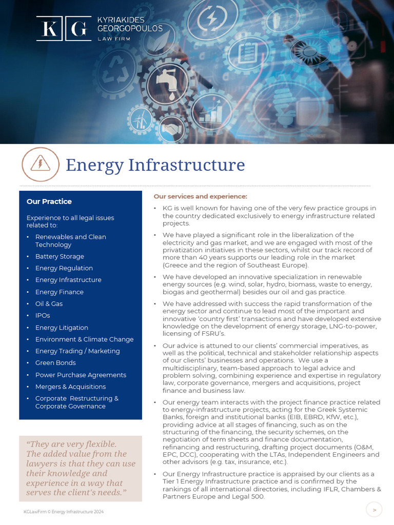 Energy Infrastructure Legal Expertise | PDF | Mergers And Acquisitions ...