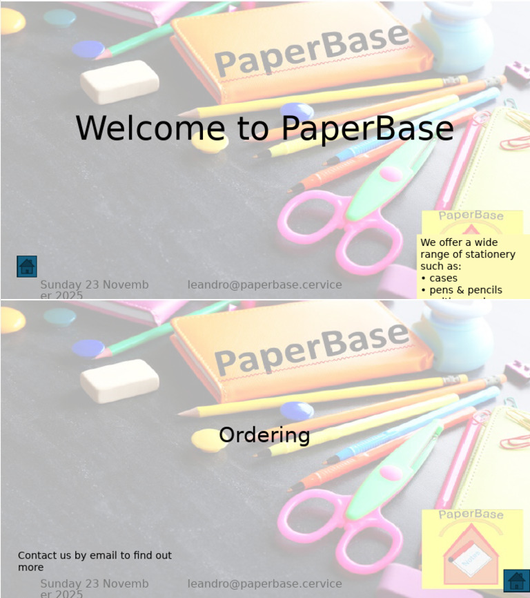 PaperBase Stationery Products Overview | PDF