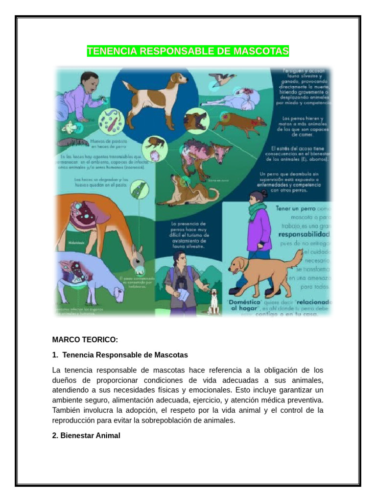 Tenencia Responsable de Mascotas | PDF | Mascota | Bienestar de los ...