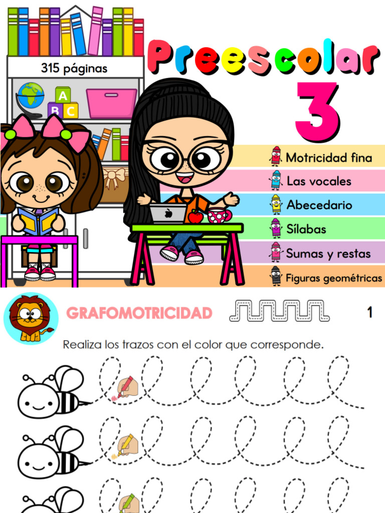 3 Cuaderno Preescolar 3 | PDF