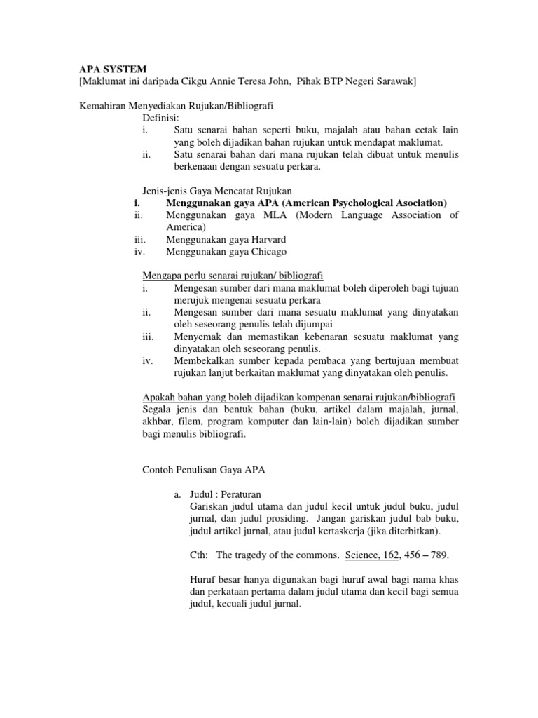 Apa System | PDF