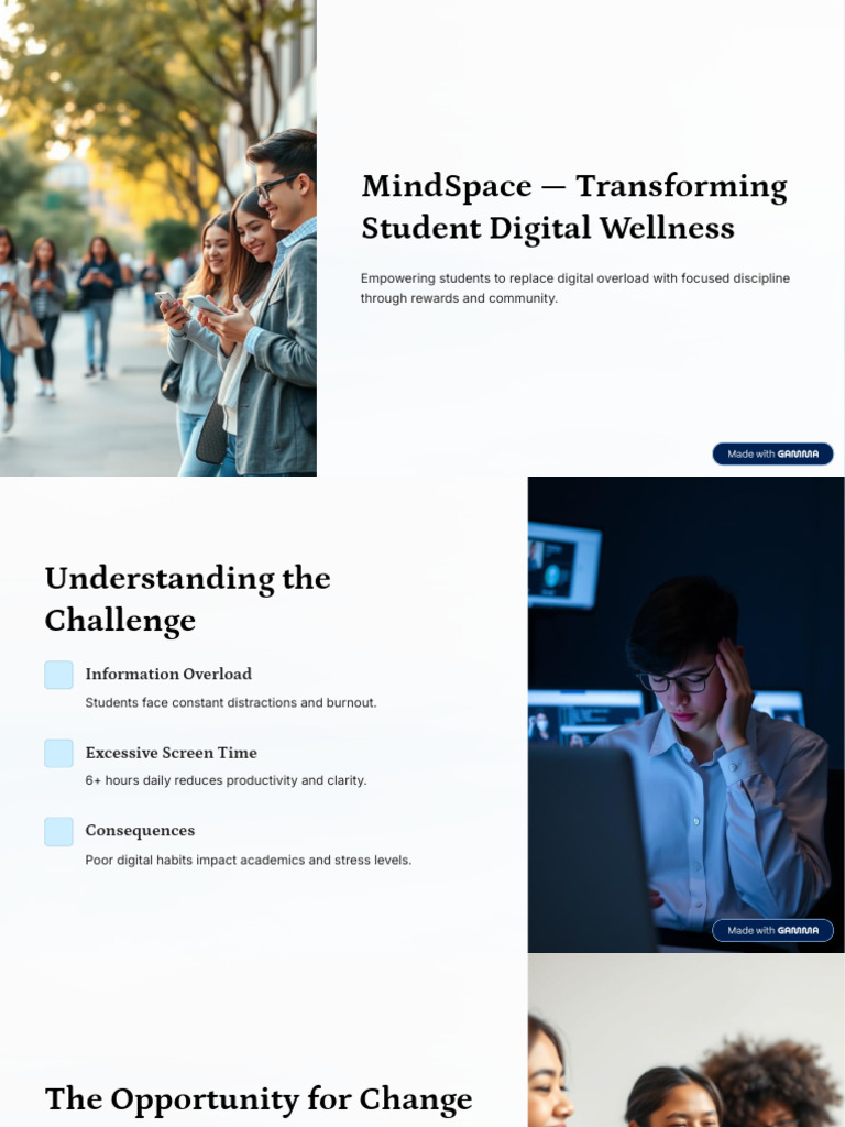 MindSpace App: Boost Student Focus | PDF | Disciplines | Habits