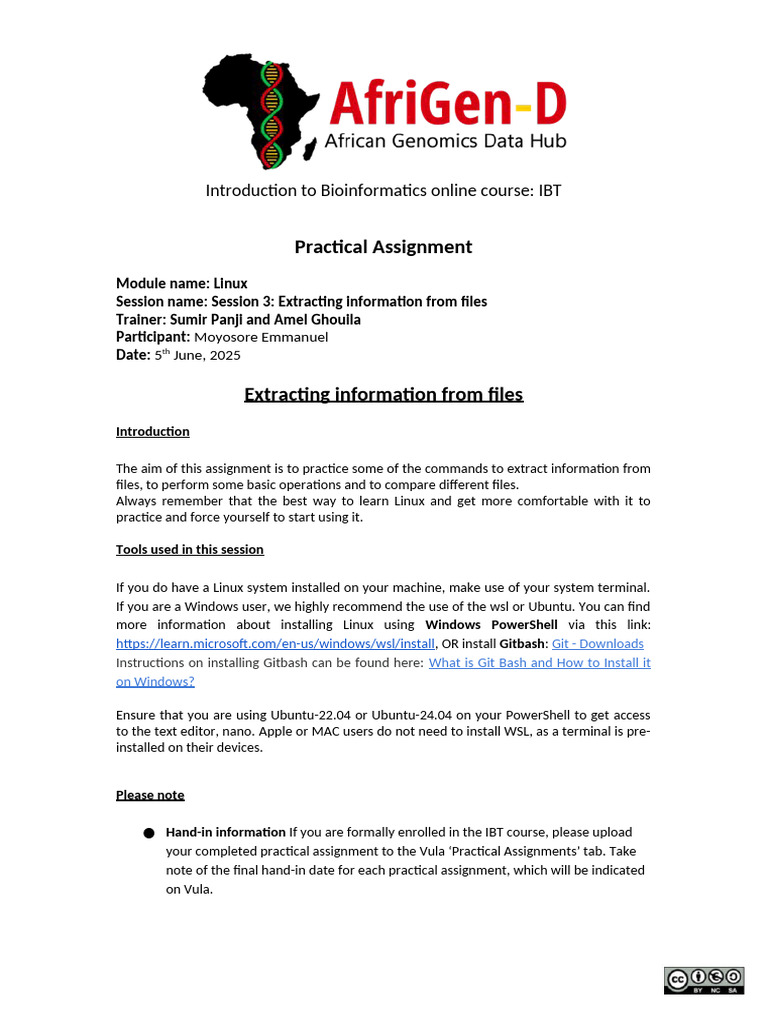 Linux File Extraction Assignment Guide | PDF | Utility Software ...