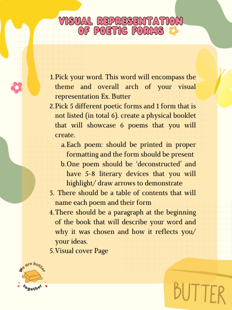Visual Poetry Booklet Project Guide | PDF