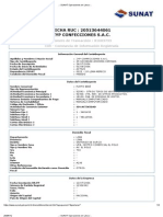 Constancia RUC ZYP Confeciones