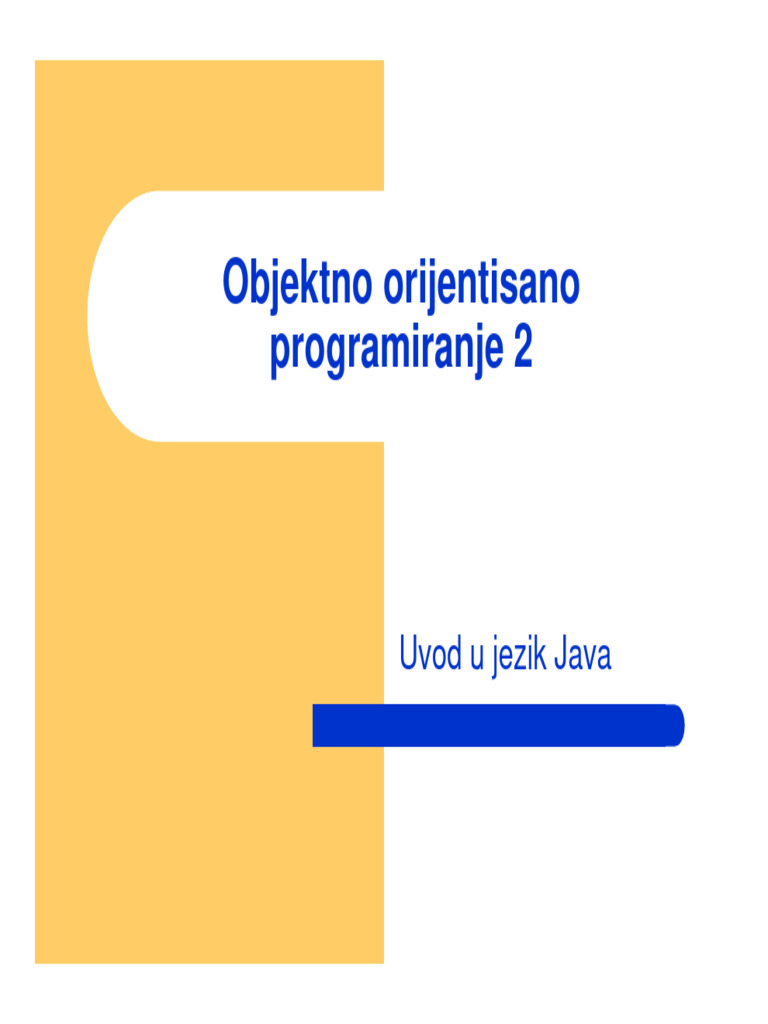 01 Uvod - Java | PDF