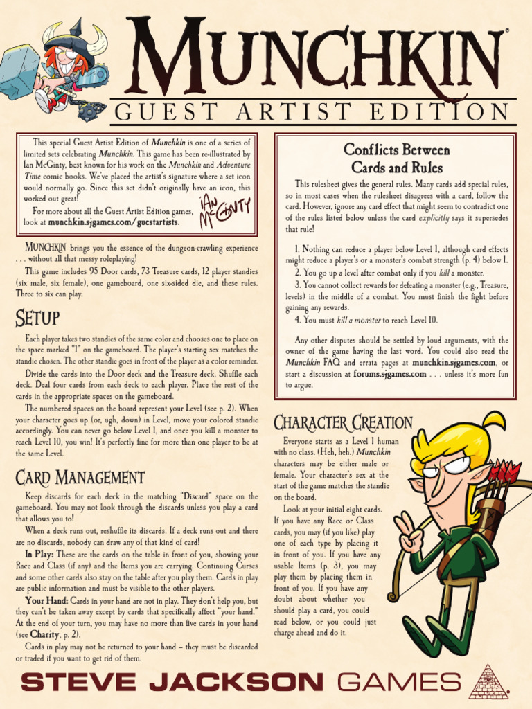 Munchkinmcginty Rules | PDF | Tabletop Games